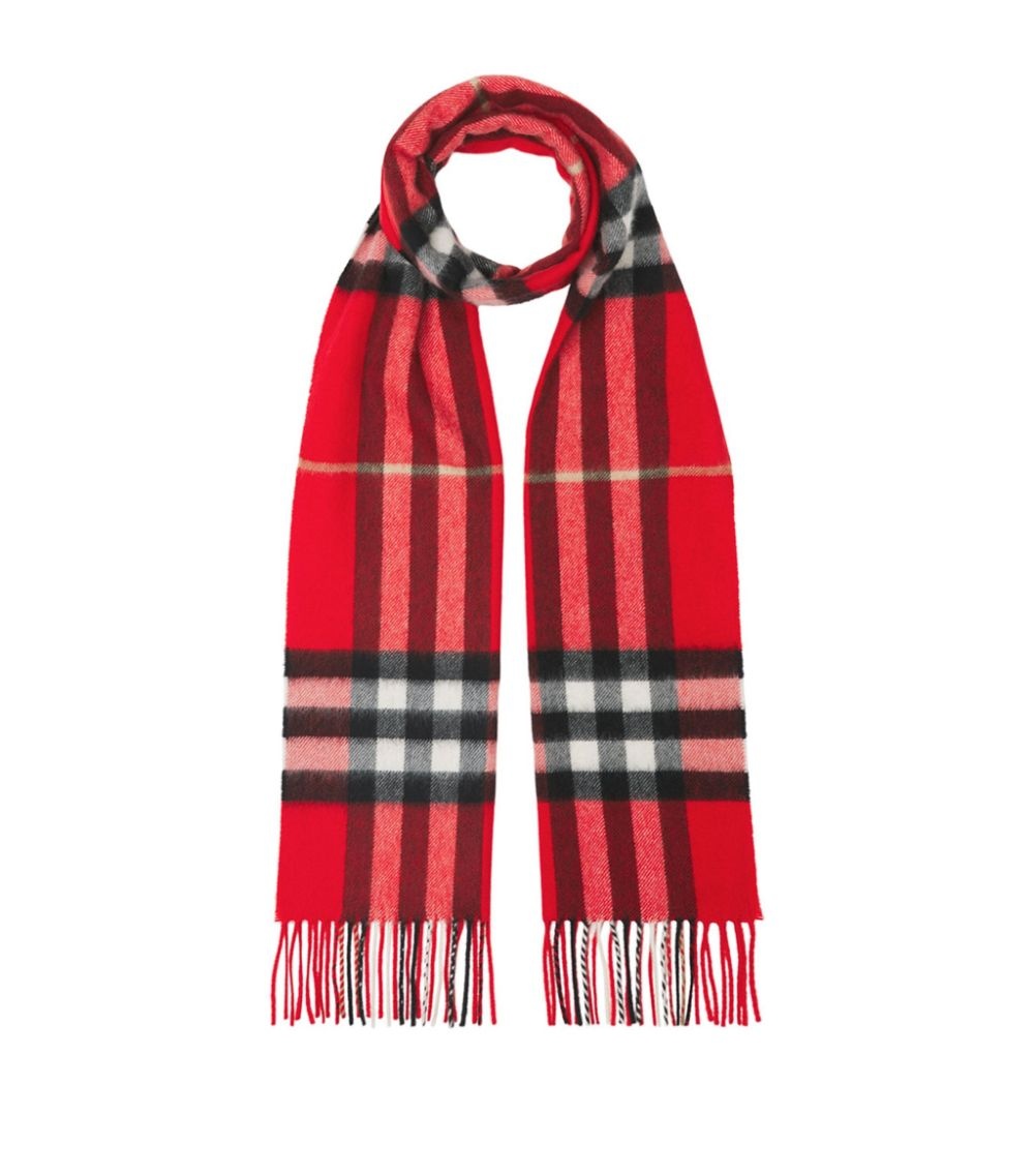 Burberry The Classic Check Cashmere Scarf harrods REVERSIBLE