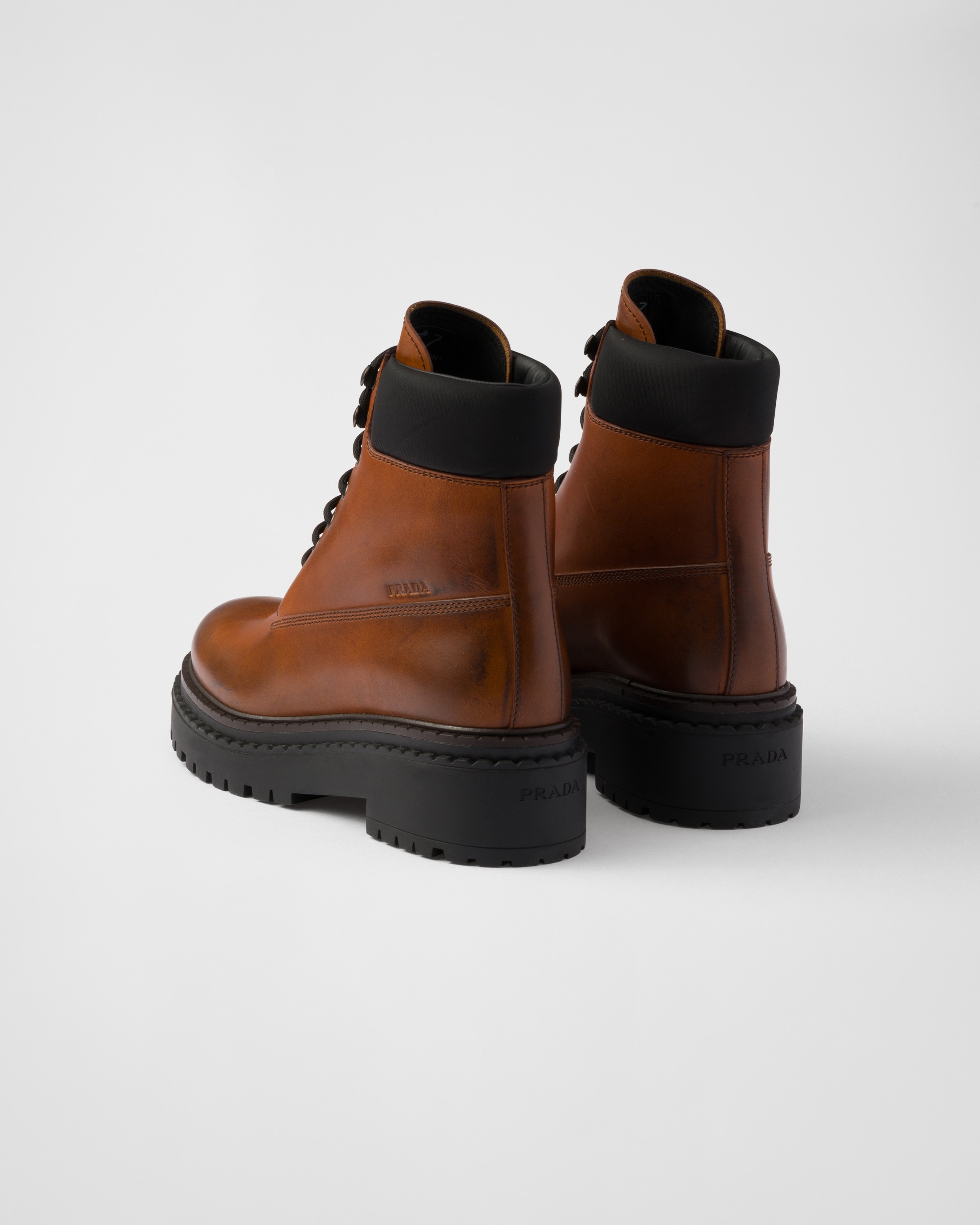 Leather and Re-Nylon booties - 5