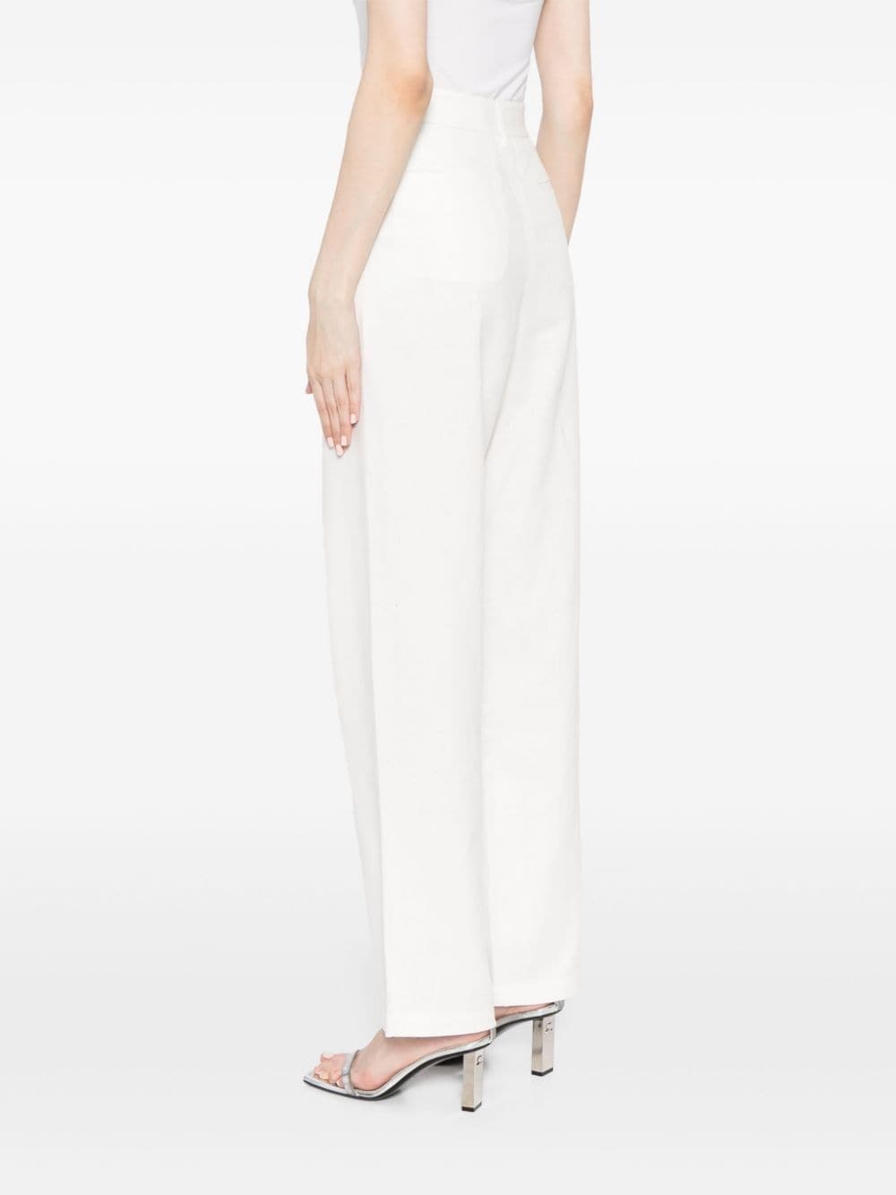 high-waisted tailored trousers - 4