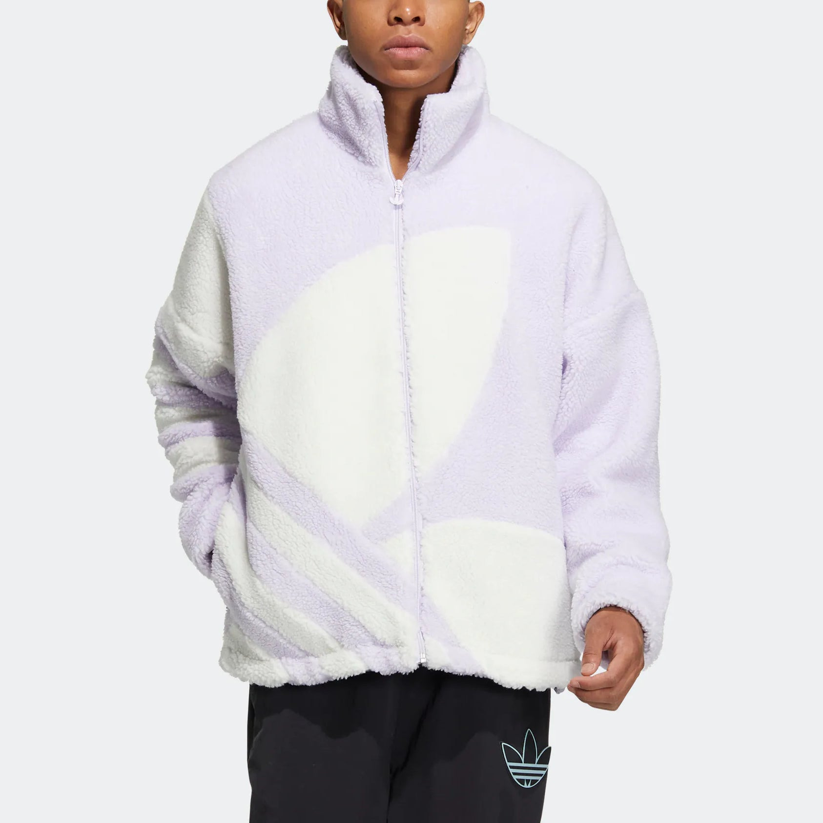 adidas originals FW22 Sherpa Jacket Tr Logo HR3488 - 2