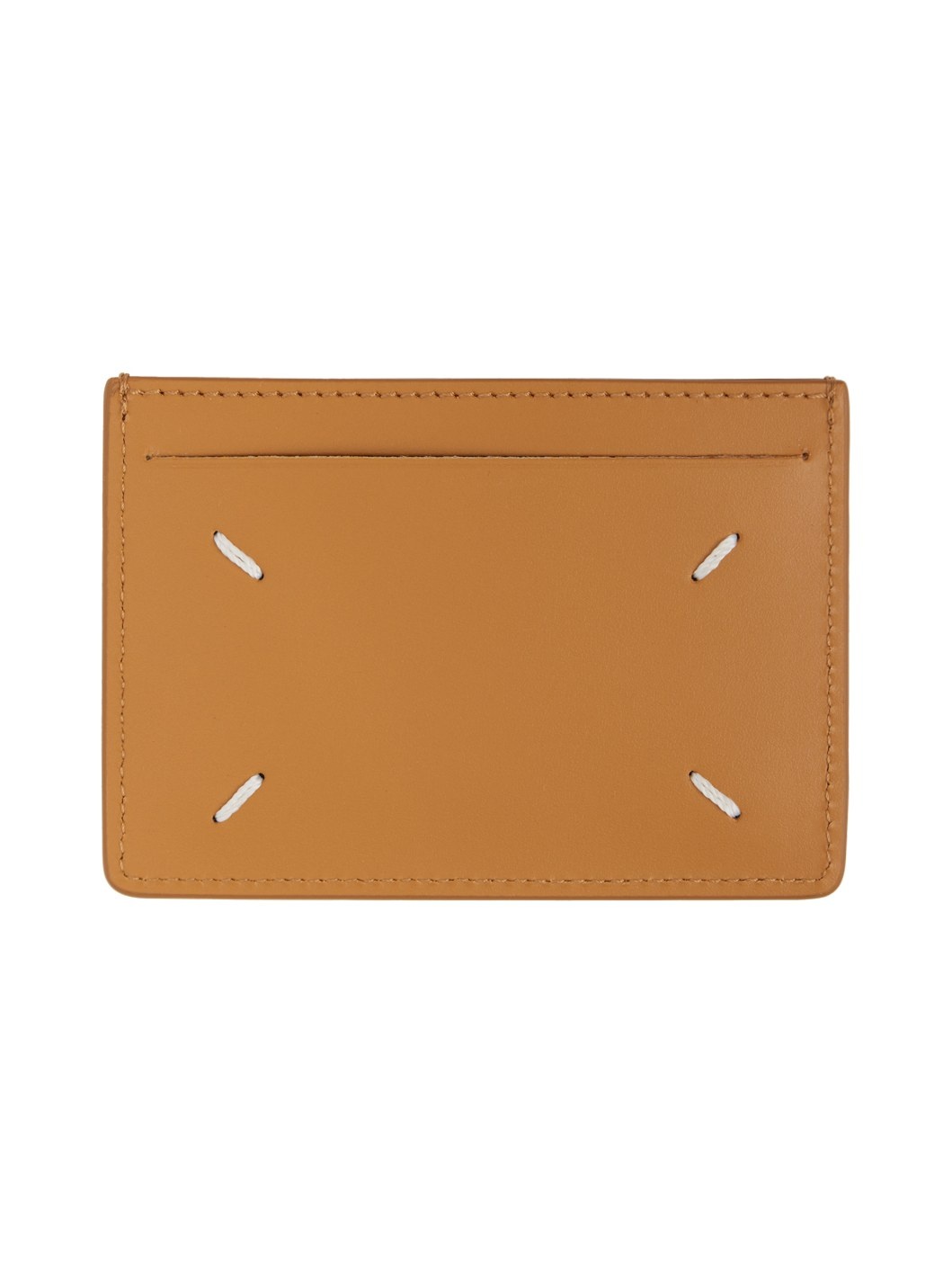 Tan Four Stitches Card Holder - 2