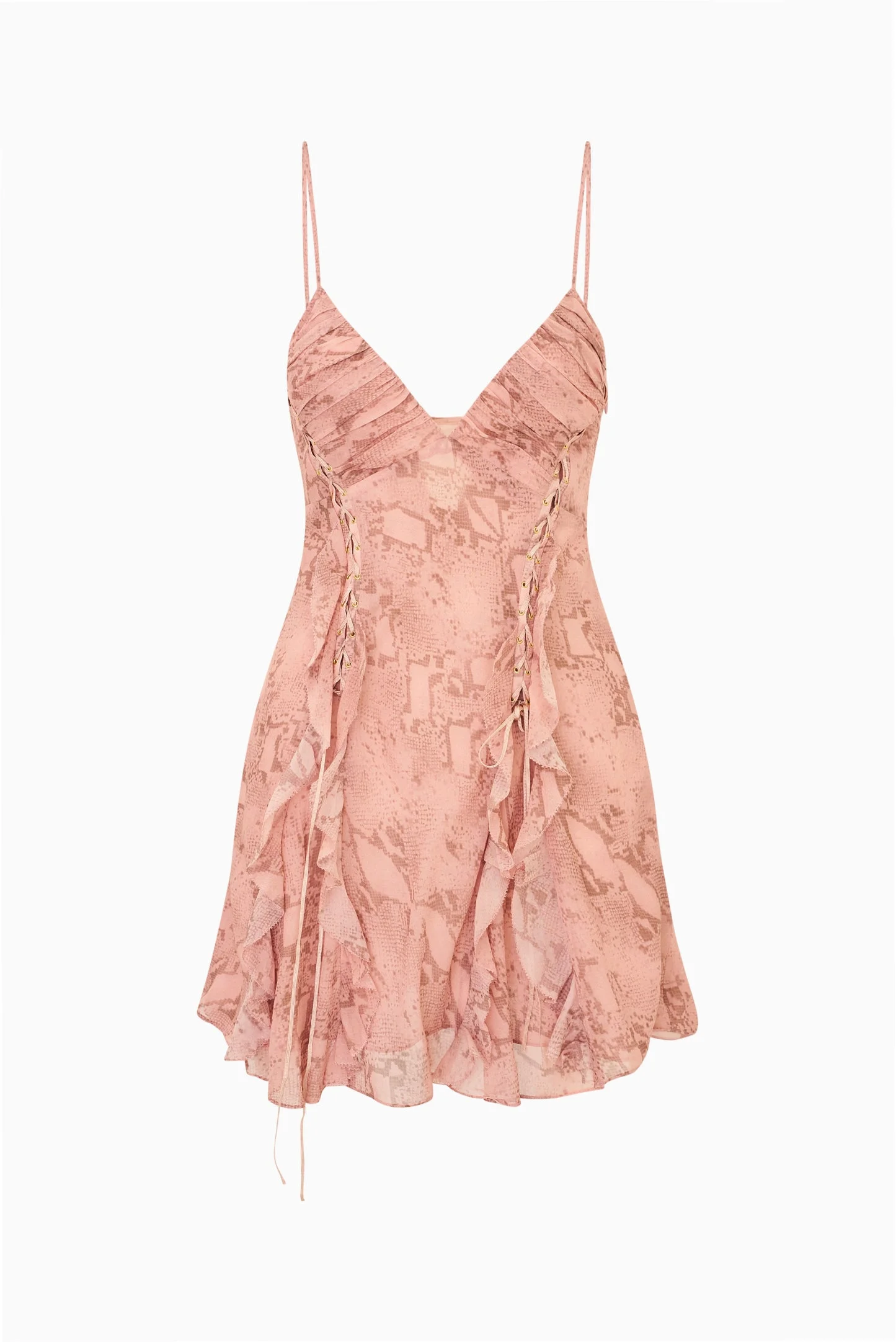 Melusine Snakeskin Print Mini Dress - 1