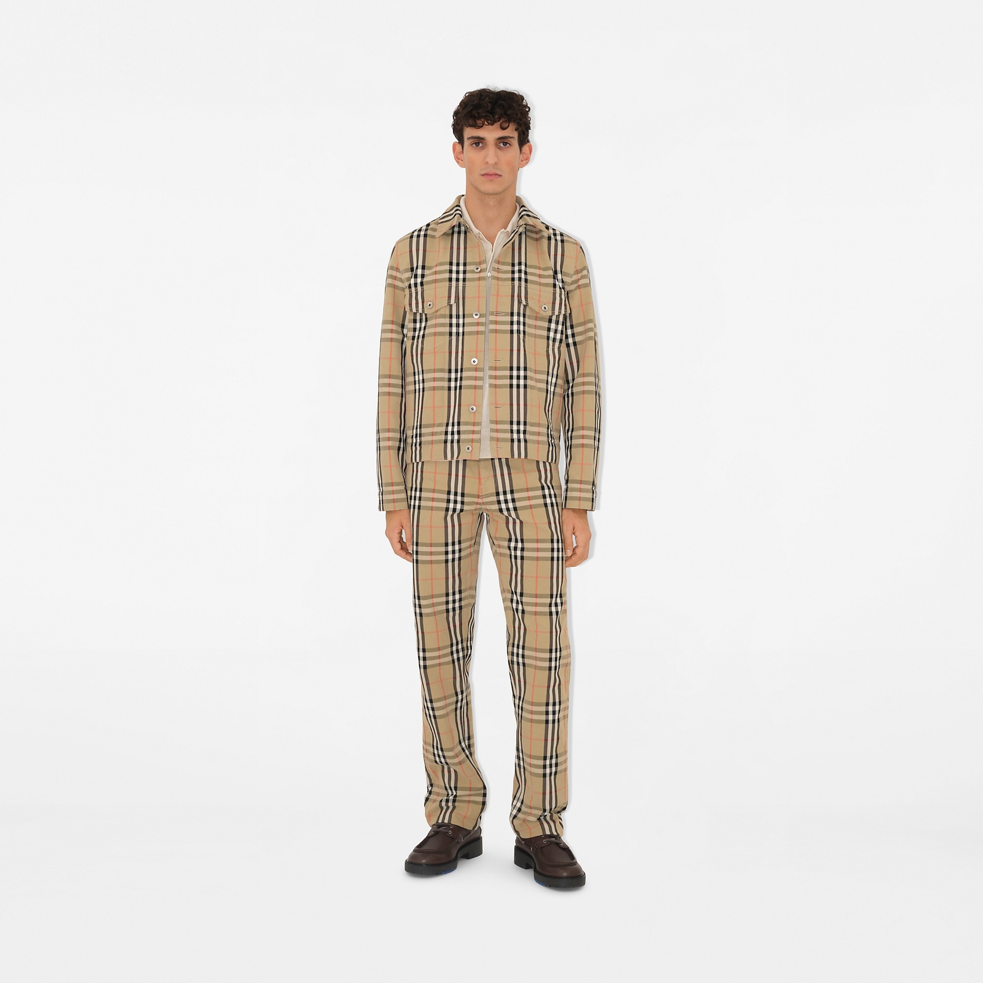 Check Cotton Trousers - 5