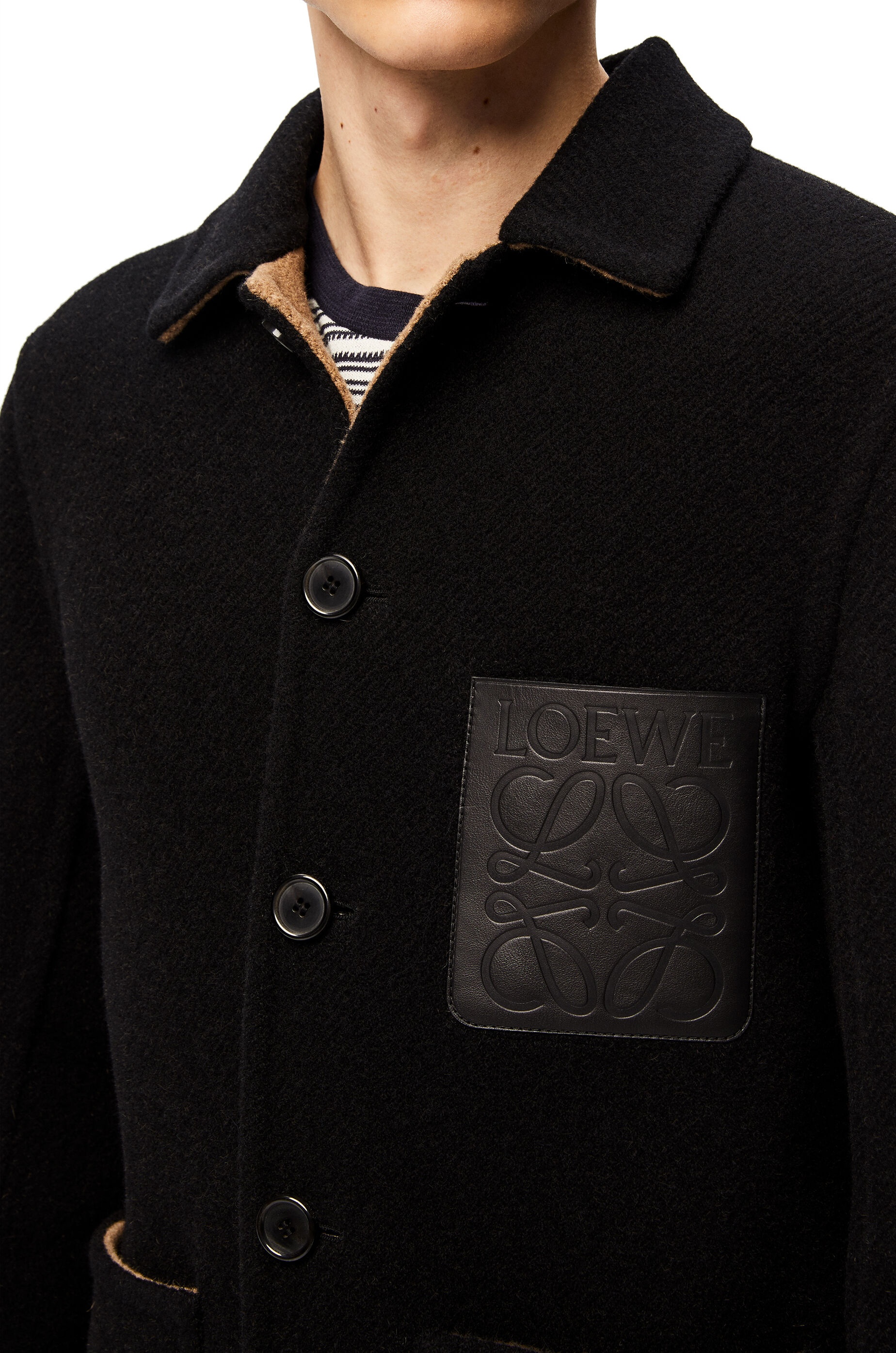 Workwear jacket in wool and cashmere - 5