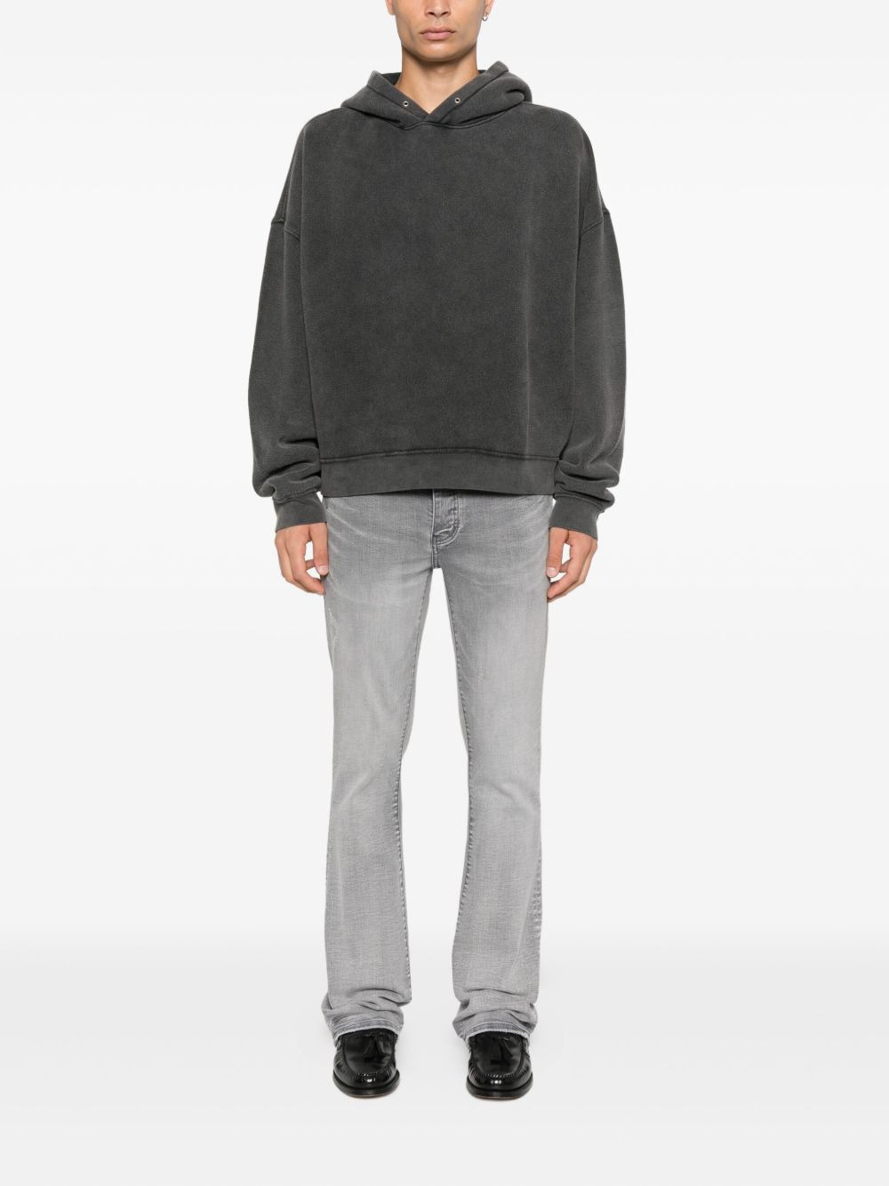 washed cotton hoodie - 2