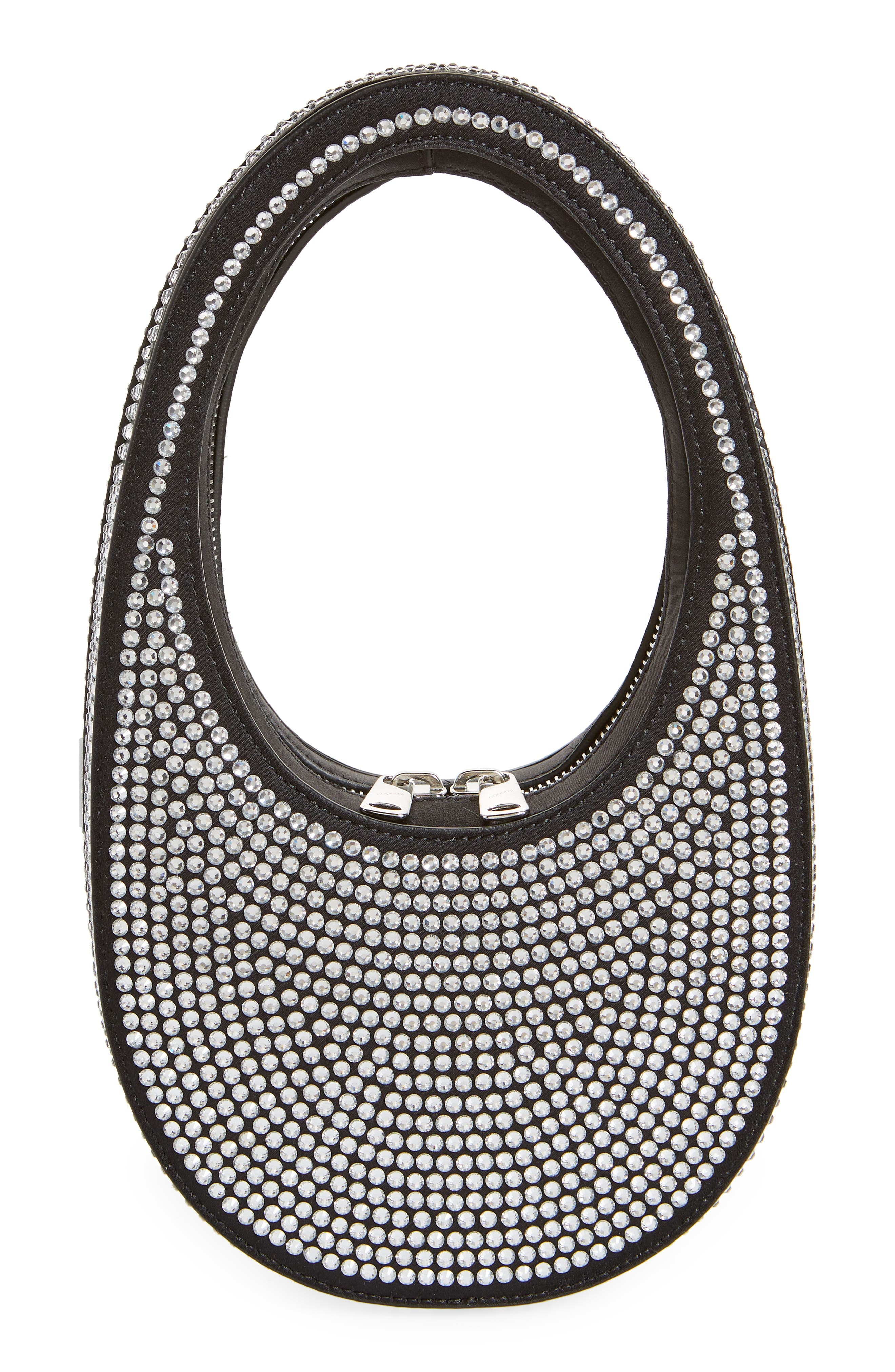 Coperni Mini Swipe Crystal Embellished Bag in Black Bkcs at Nordstrom - 1
