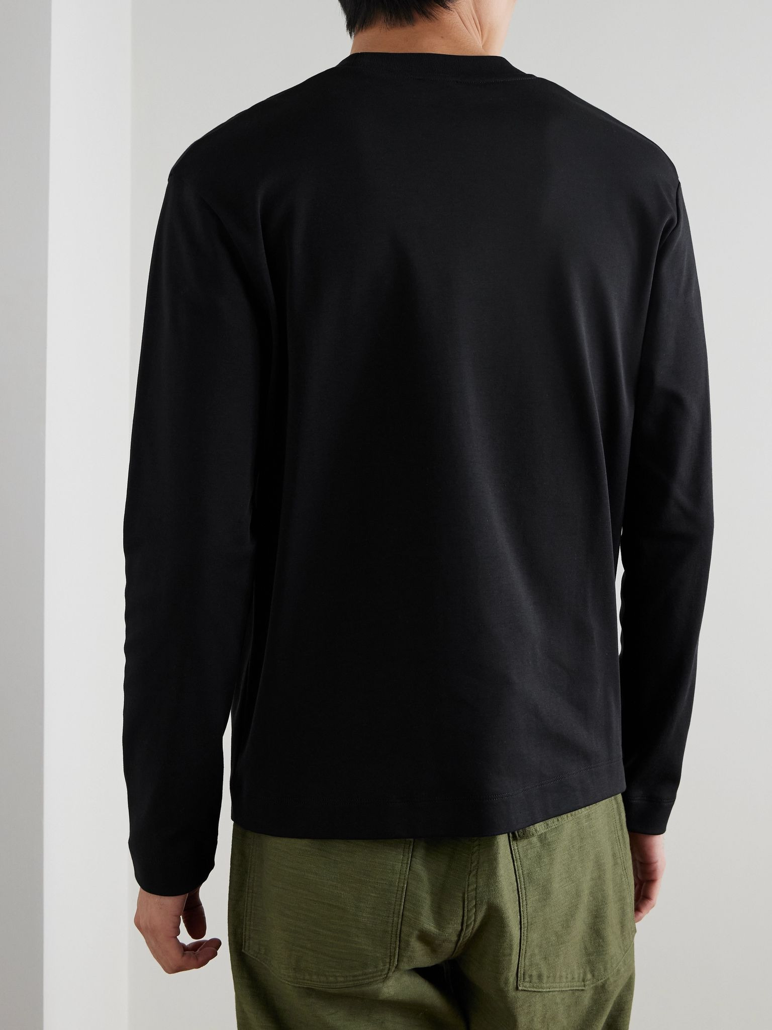 Cotton-Jersey T-Shirt Black - 4