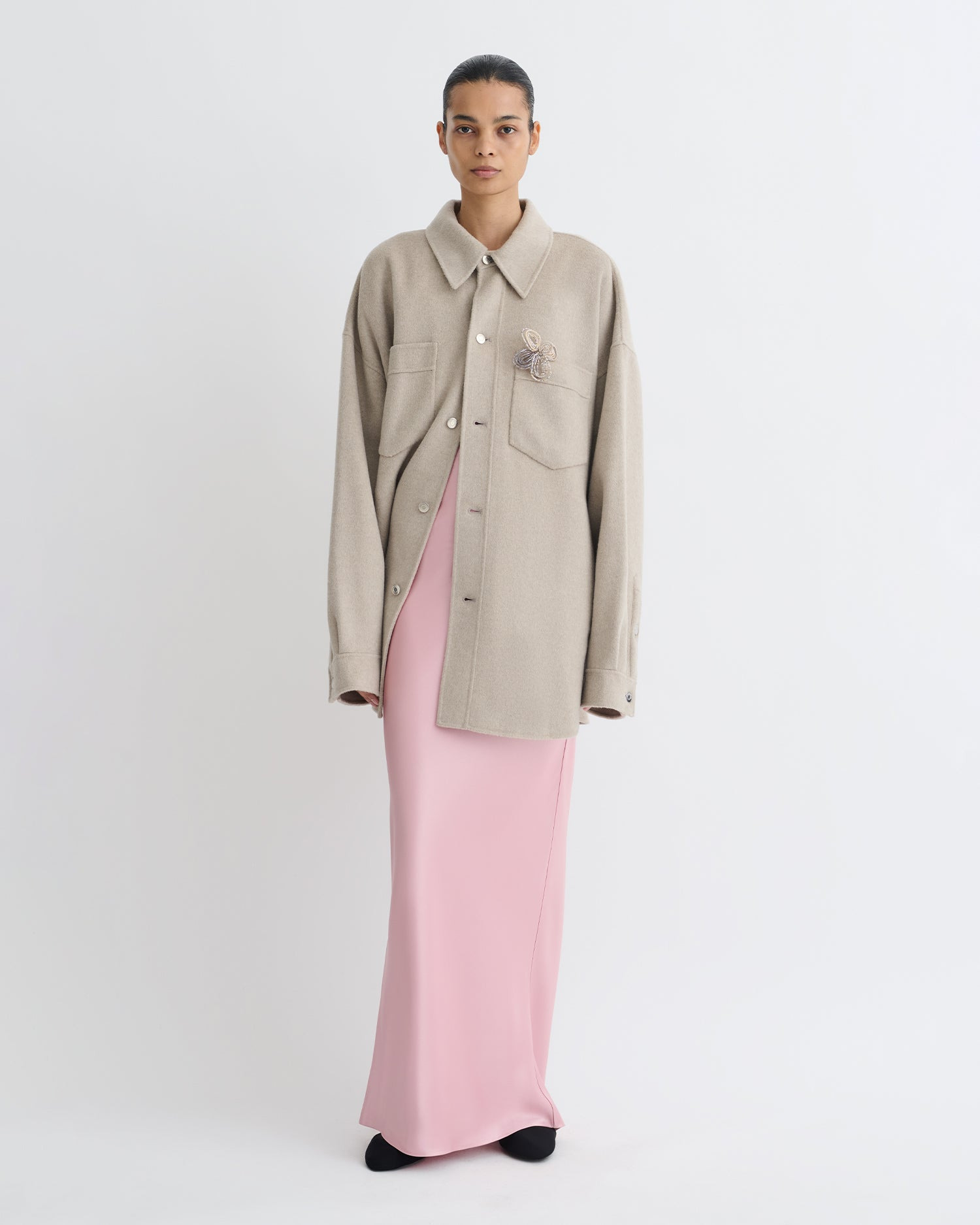 Double Wool Overshirt - 6