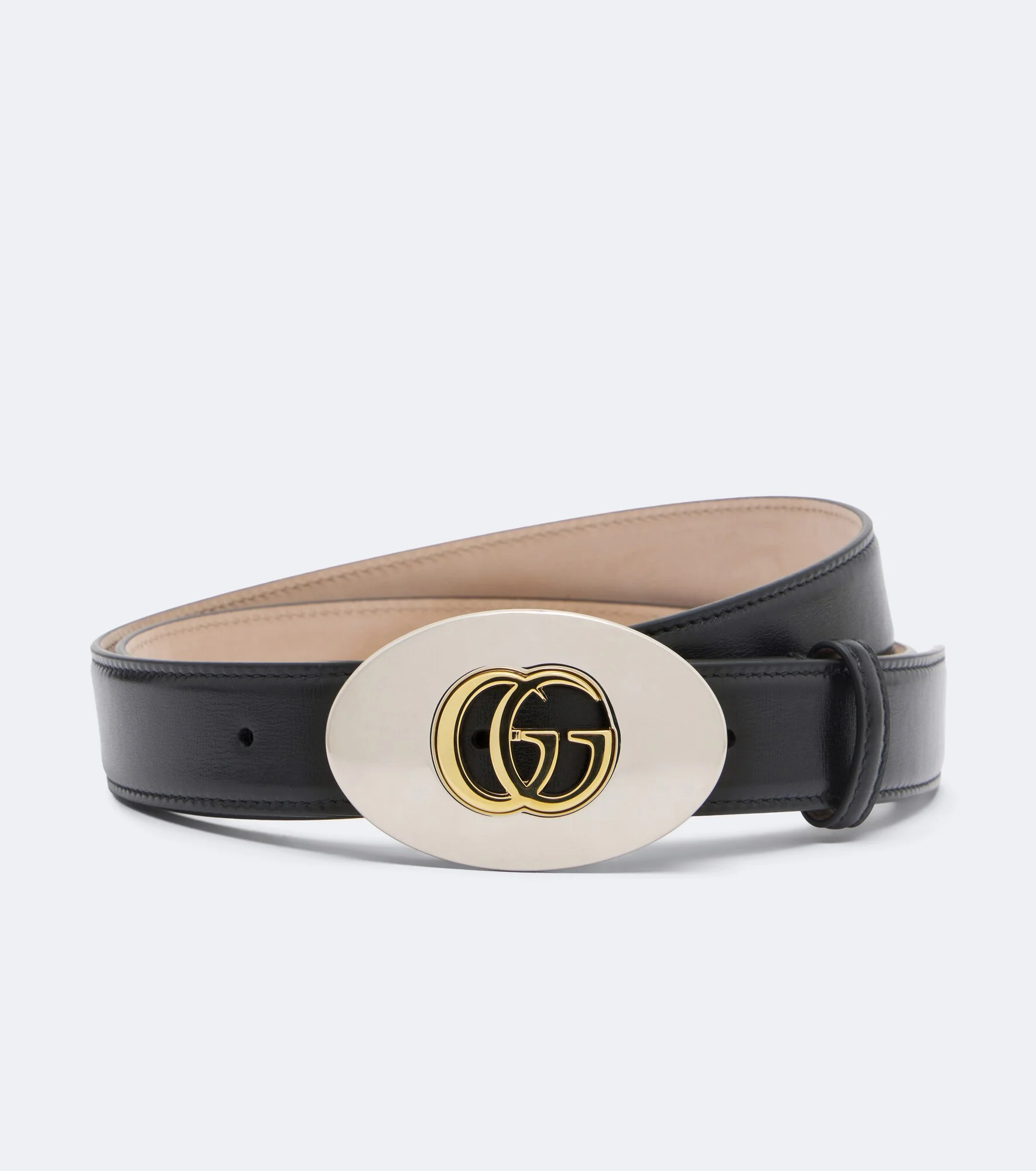 Double G leather belt - 1
