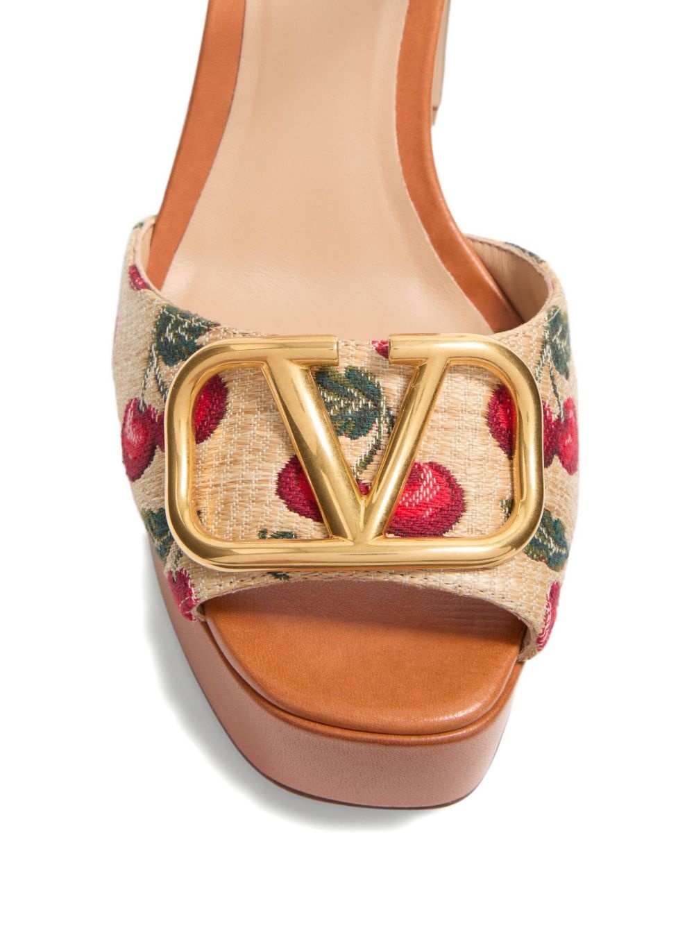 115mm VLogo Signature Cherryfic sandals - 5