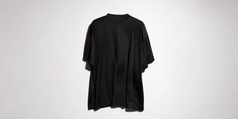 Oversize light silk jersey T-shirt - 1