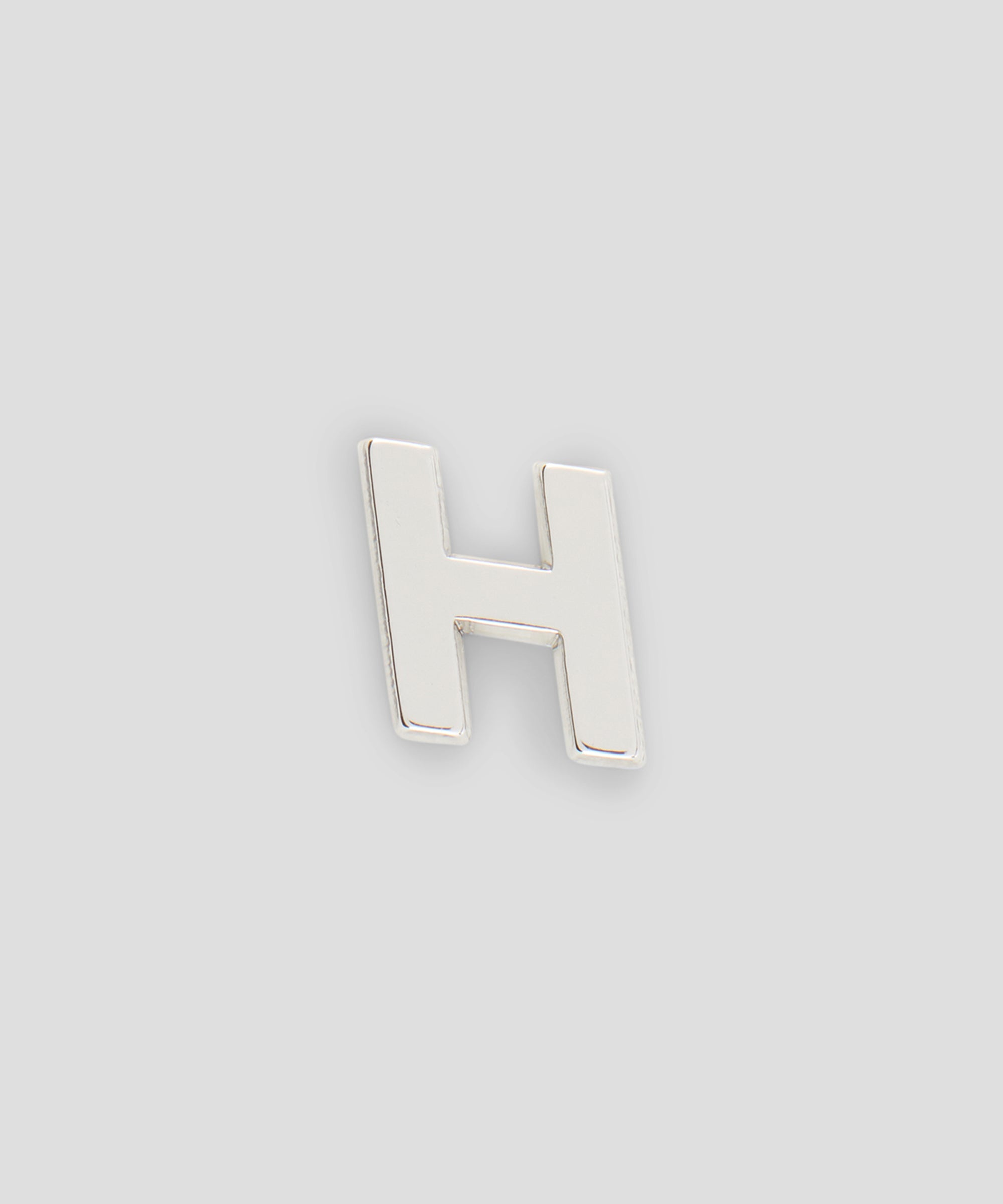 Single brass H charm - 1