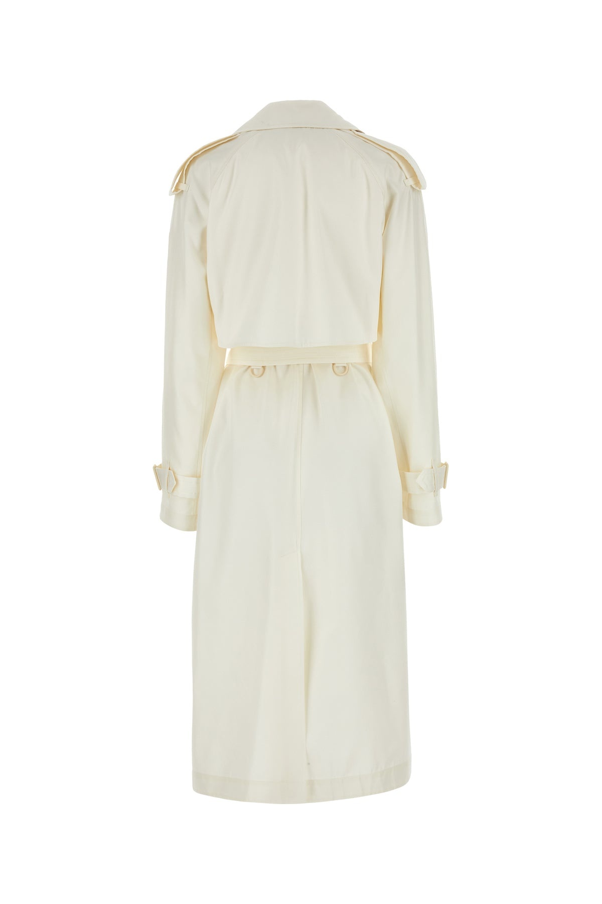 Ivory silk trench coat - 2