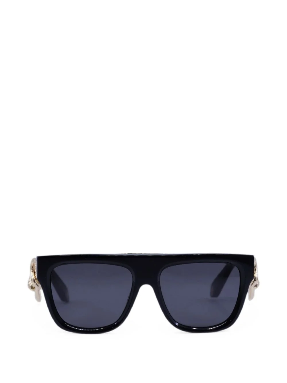 snake-detail square-frame sunglasses - 1
