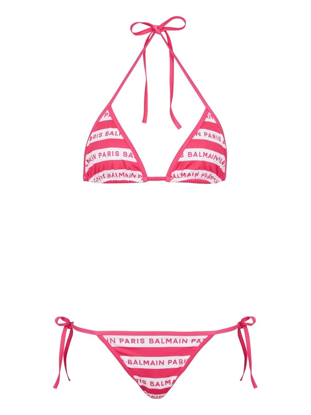 logo-print bikini set - 1