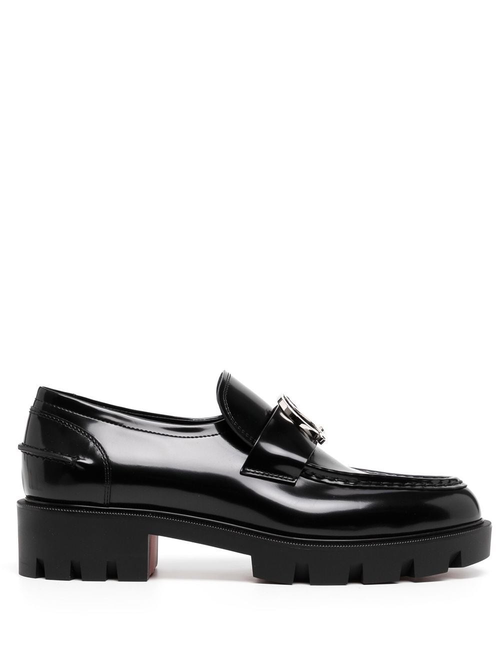 Moc chunky-soled leather loafers - 1