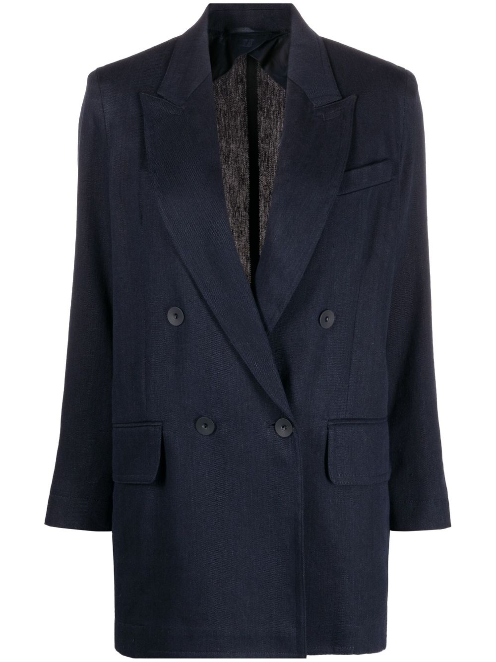 faux double-breasted blazer - 1
