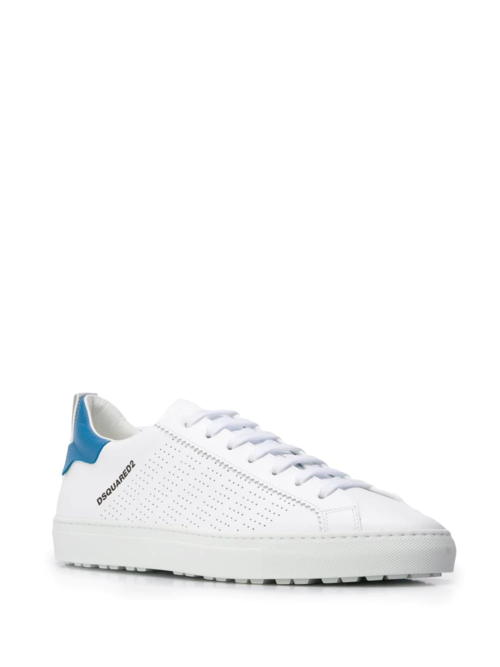 perforated low-top sneakers - 2