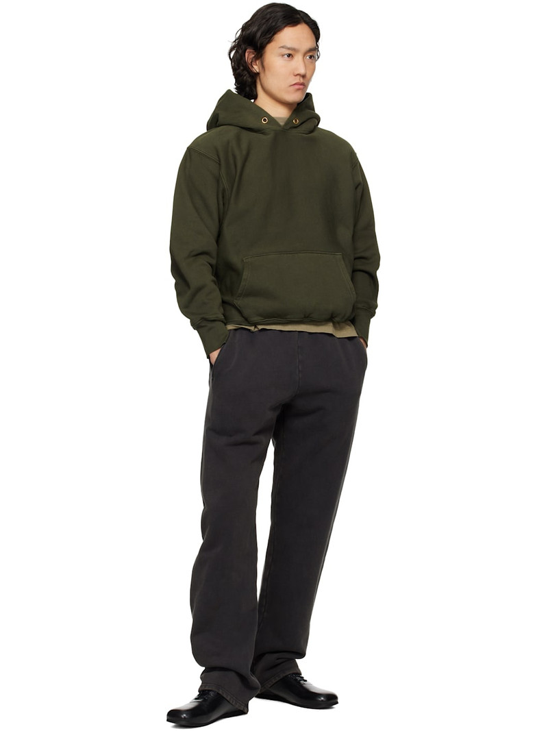 LES TIEN Khaki Heavyweight Hoodie outlook
