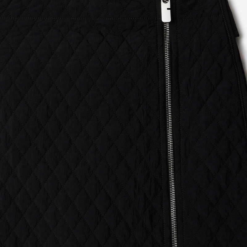Quilted Nylon Mini Skirt 5