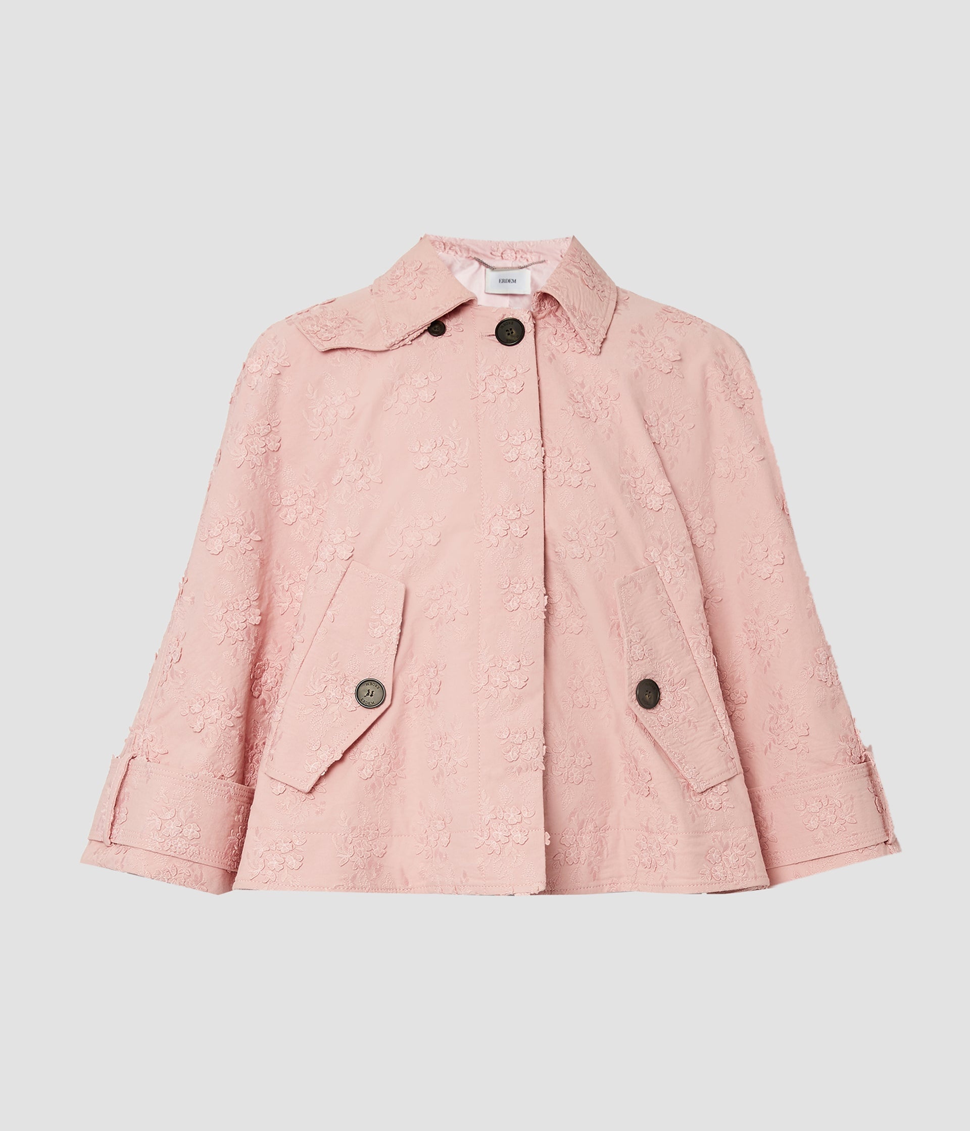 CROPPED TRENCH JACKET - 1