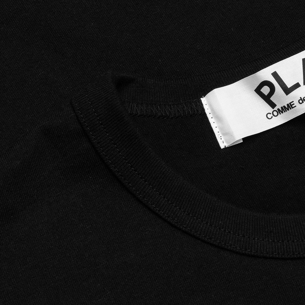 COMME DES GARCONS PLAY WOMEN'S EMBLEM HEART T-SHIRT - BLACK - 3