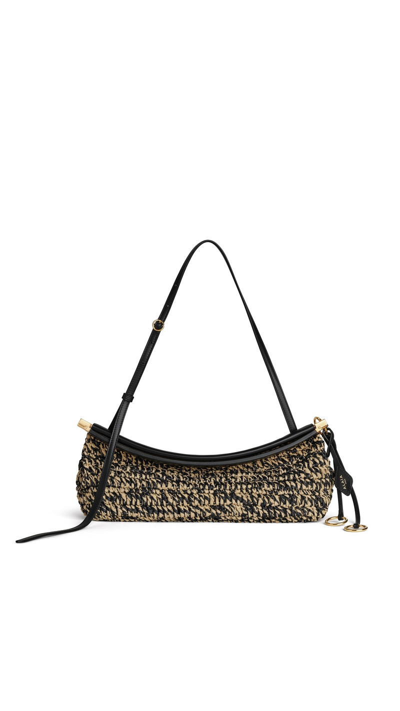 LE CLICK EAST WEST MEDIUM BAG IN RAFFIA 1