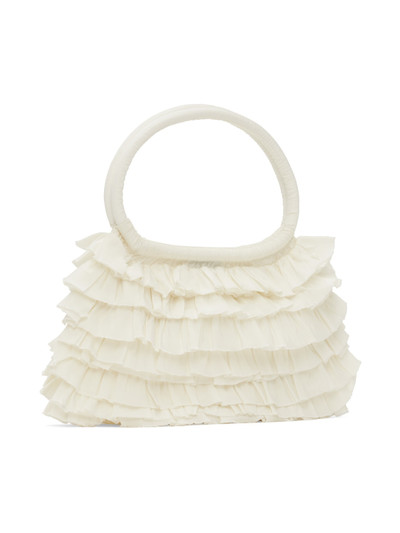 Molly Goddard SSENSE Exclusive Off-White Frilled Bag outlook