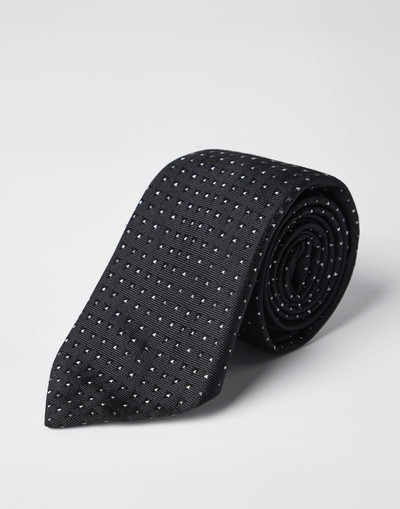 Brunello Cucinelli Silk tie with polka dot jacquard outlook