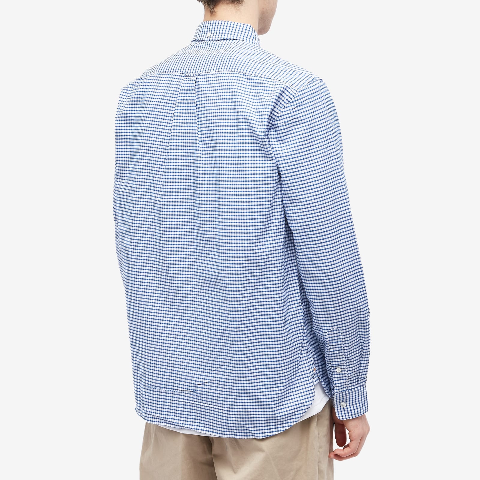 Beams Plus Button Down Gingham Oxford Shirt - 3