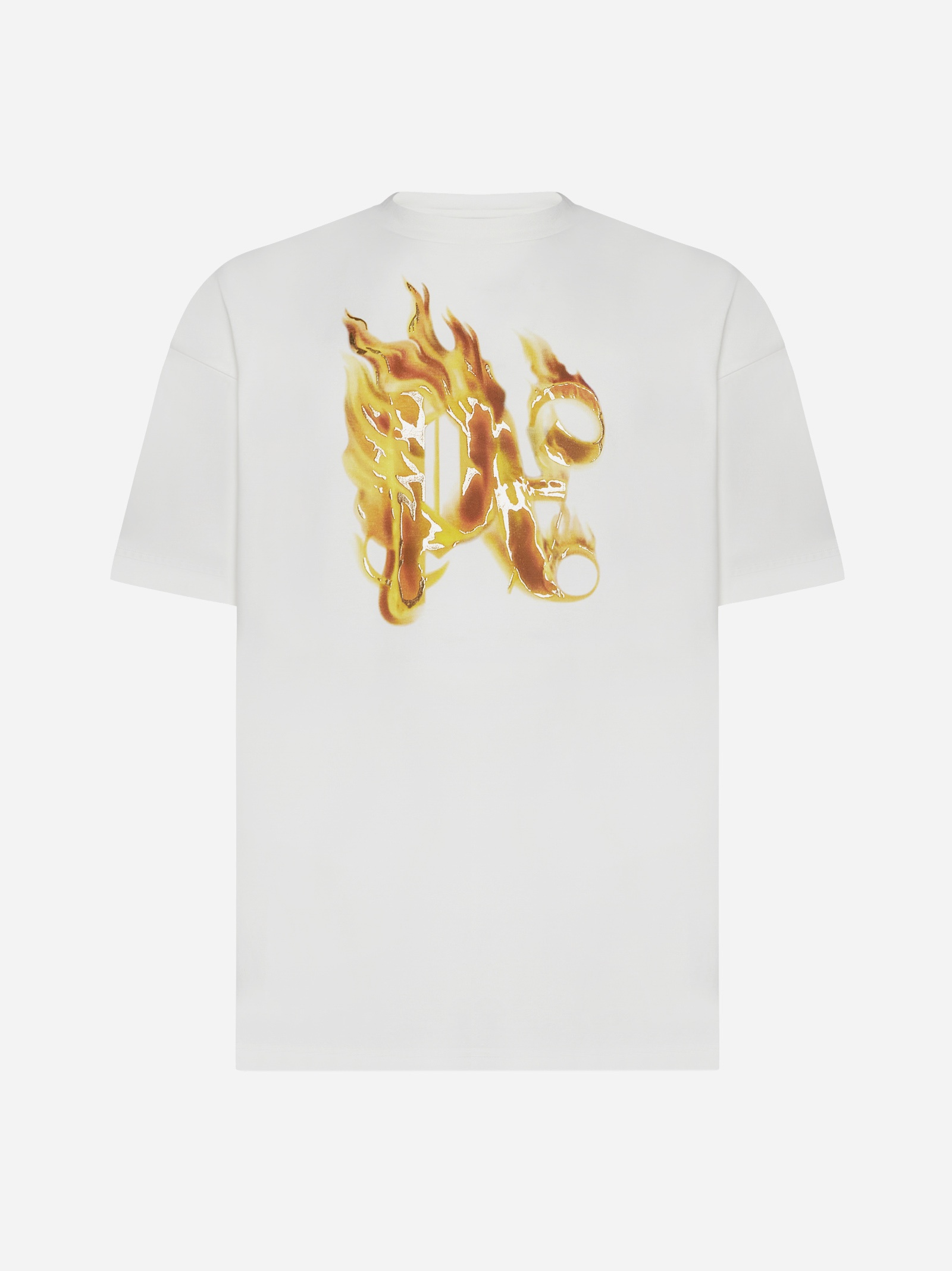 Burning Monogram cotton t-shirt - 1