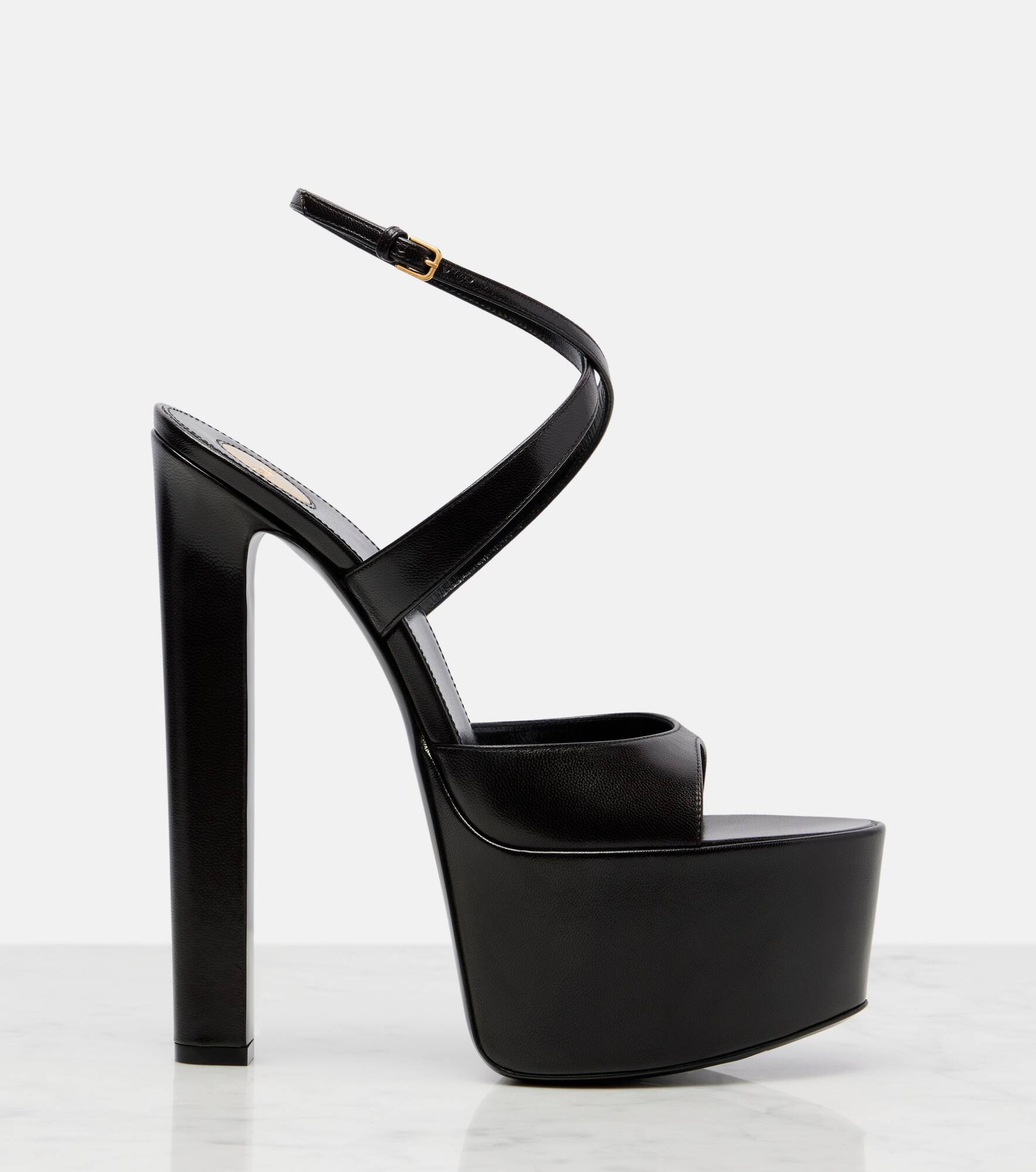 Kika 180 leather platform sandals - 4