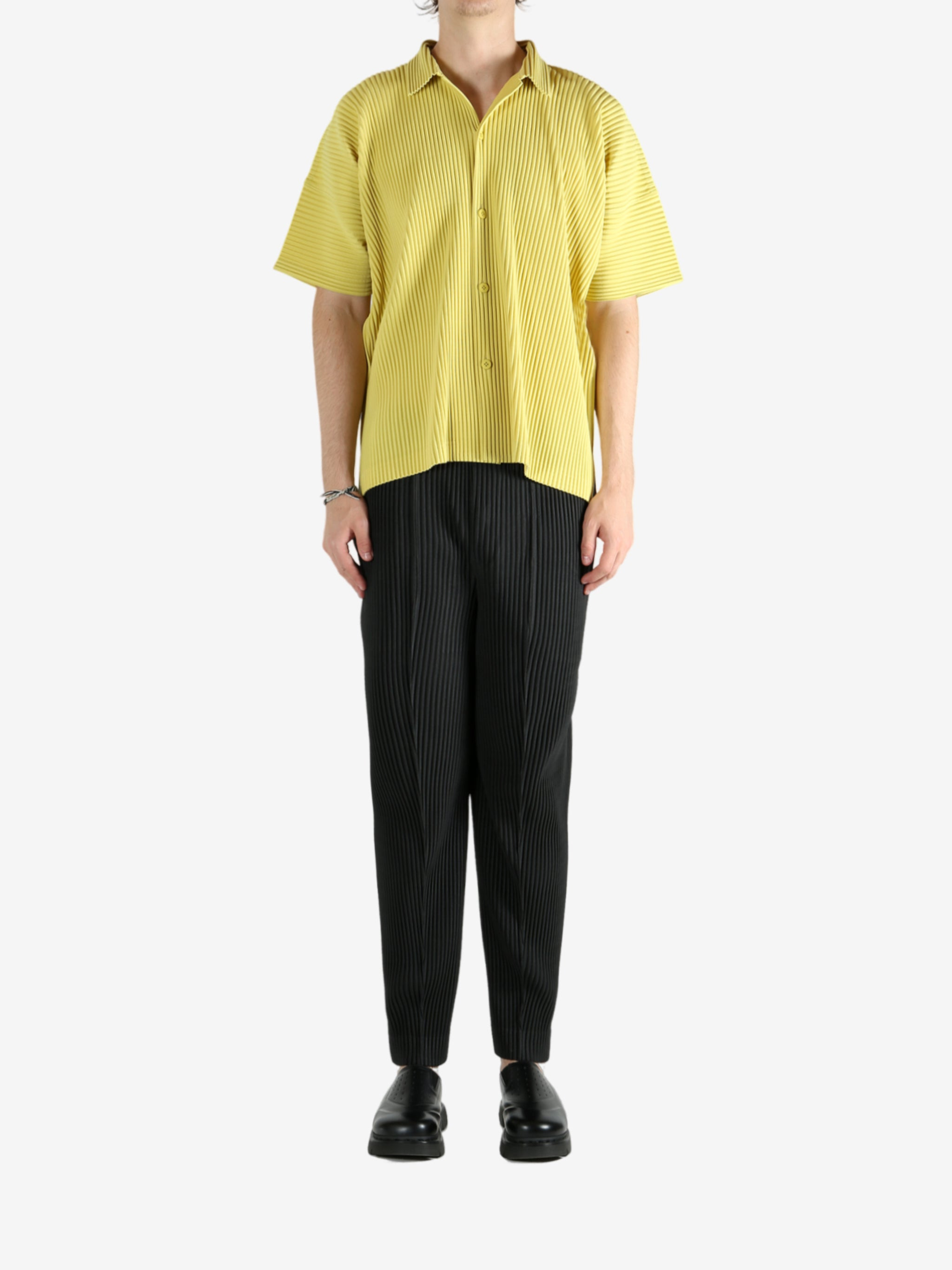 HOMME PLISSE ISSEY MIYAKE - Men Monthly Colors: July Open Collar Shirt - 4