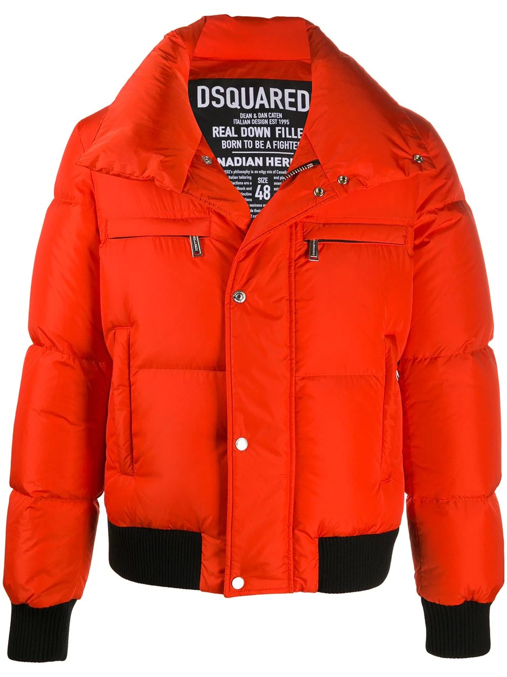 high-neck puffer jacket - 1