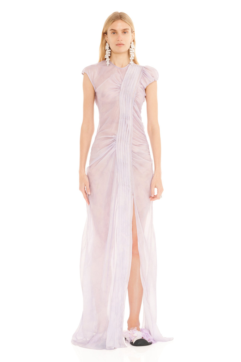 LILAC FLORAL SCRIBBLE OYINDA DRESS 1