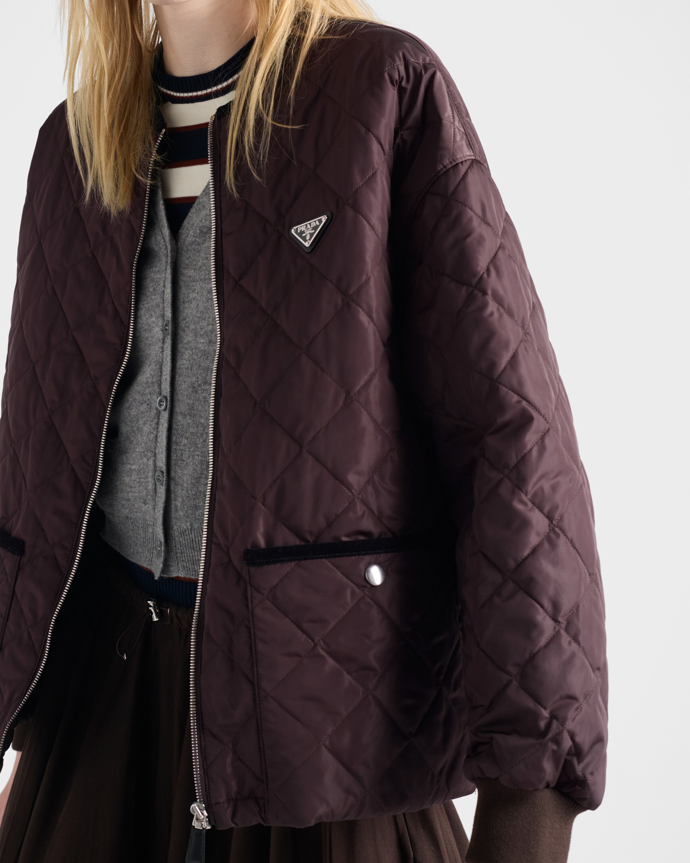 Quilted light Re-Nylon jacket - 4
