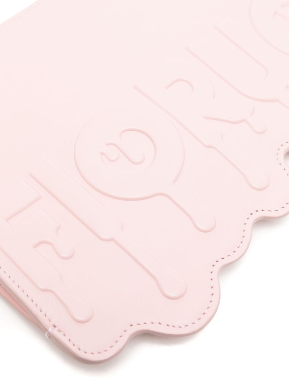 melted leather clutch bag - 4