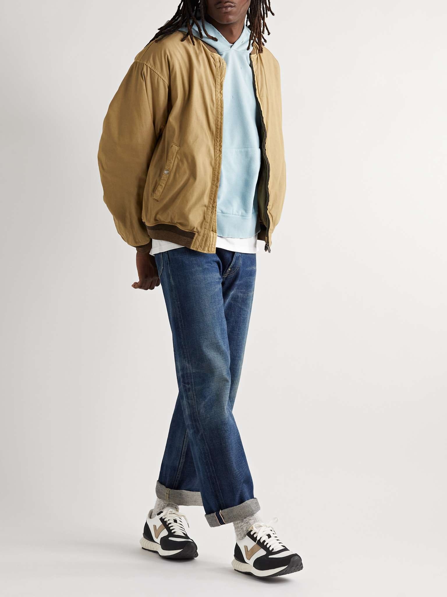 Dunand Suede and Leather-Trimmed Mesh Sneakers - 2