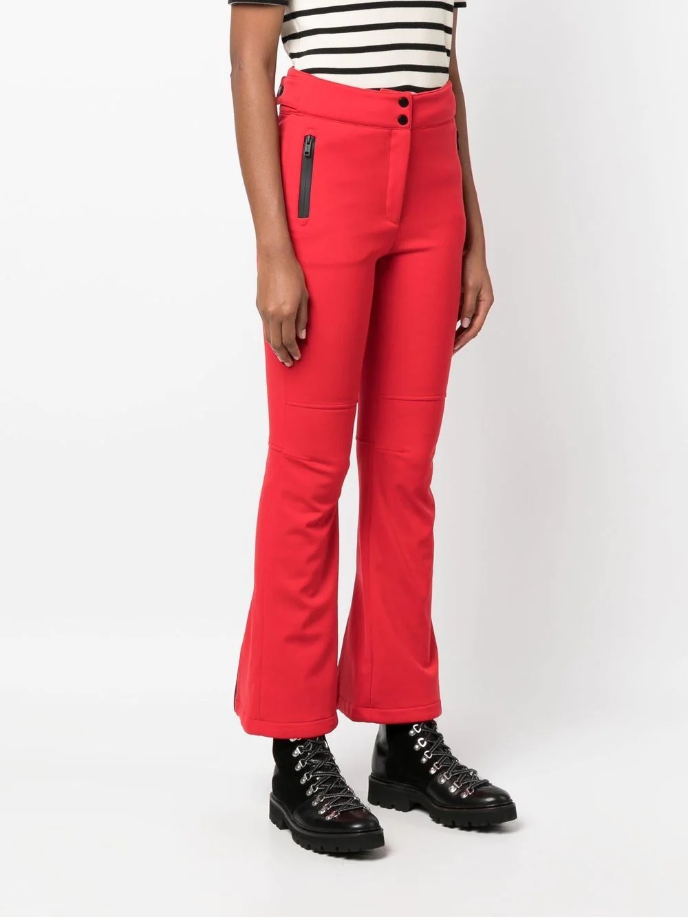 high-rise button-waist trousers - 3