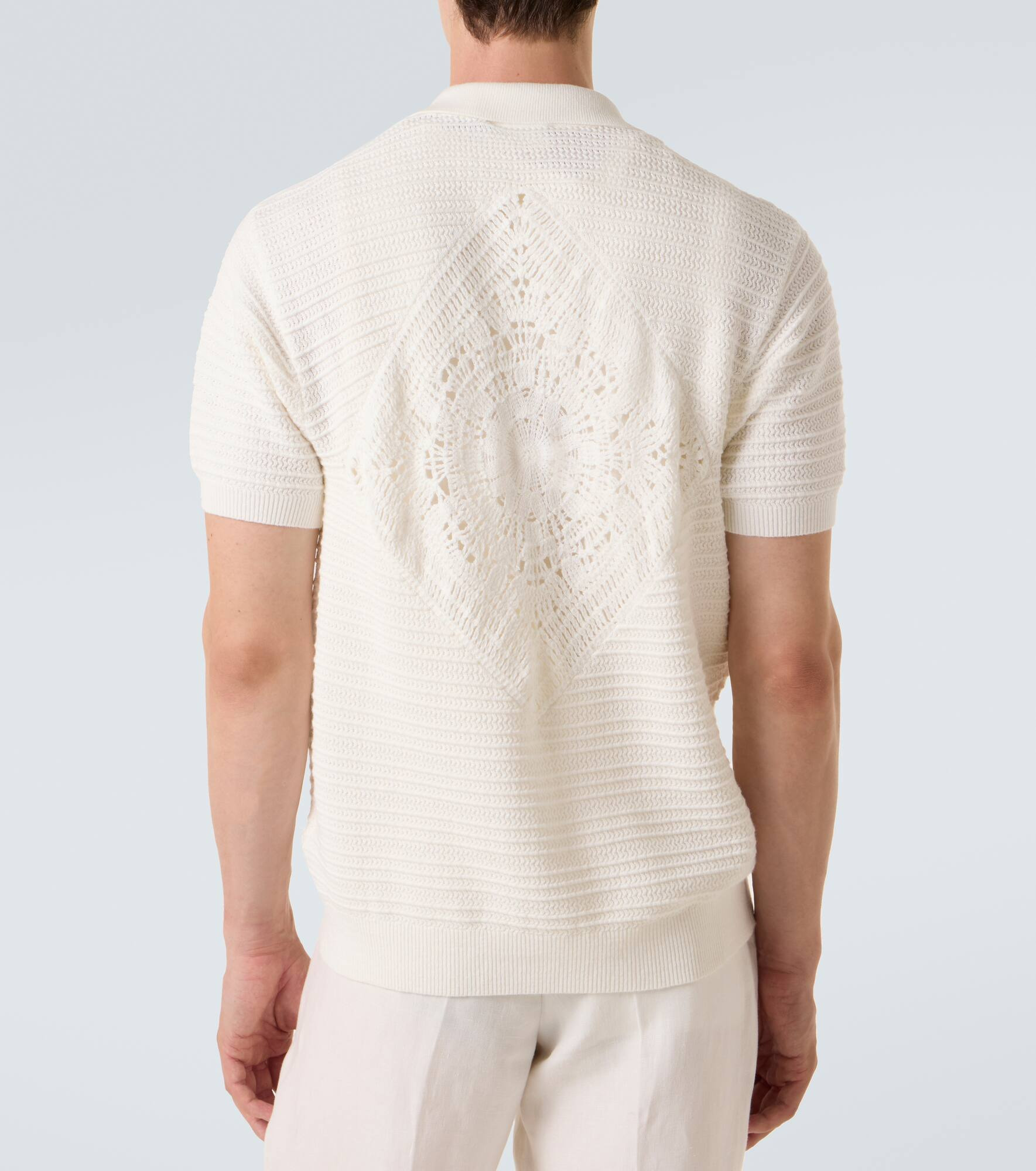 César crochet cotton shirt - 4