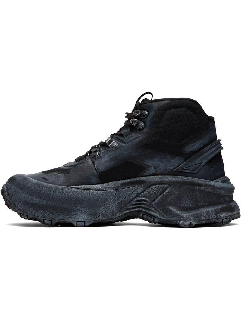 Diesel Black D-Cage Hiking Sneakers outlook