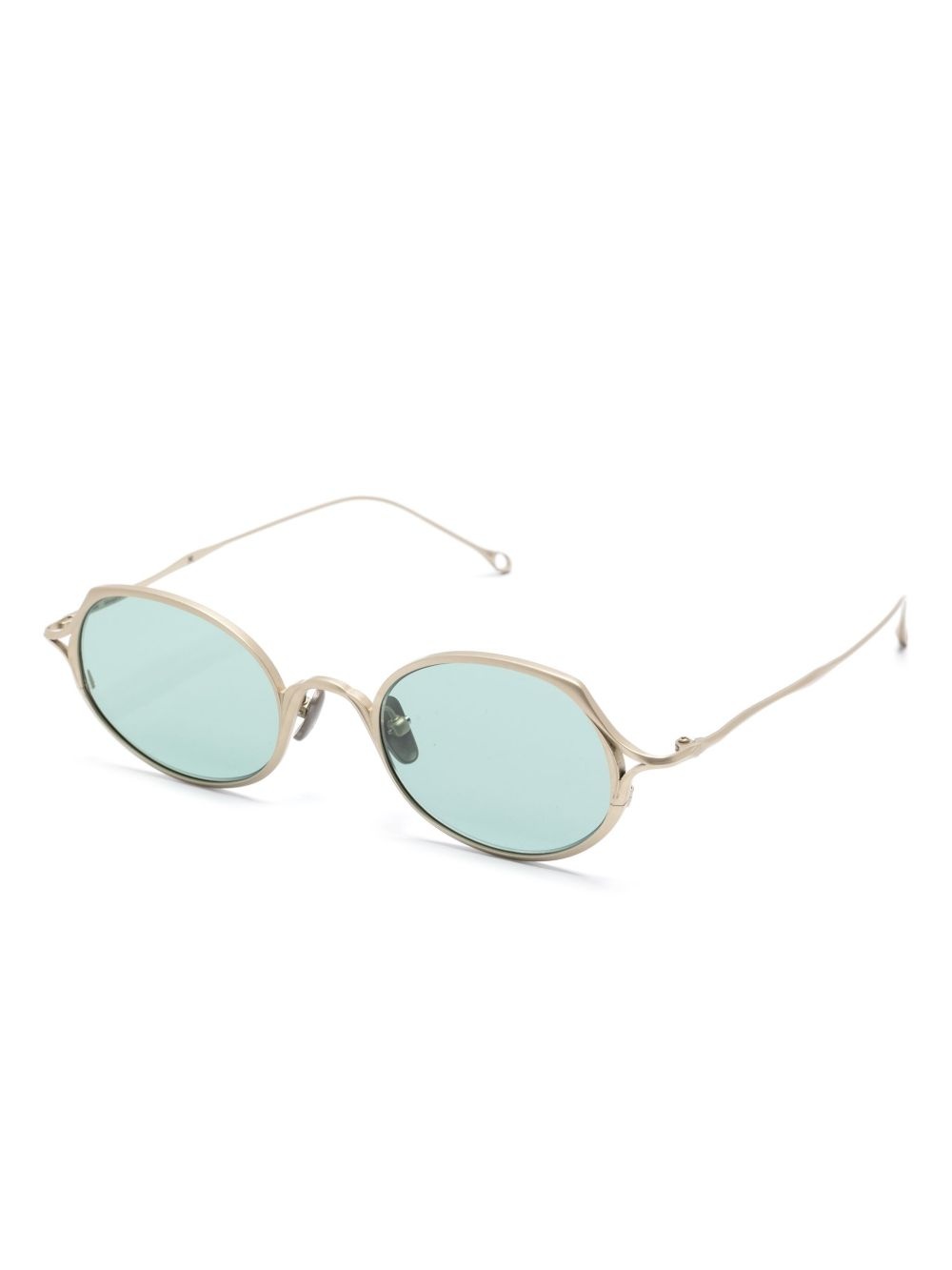 matte-finish oval-frame sunglasses - 2