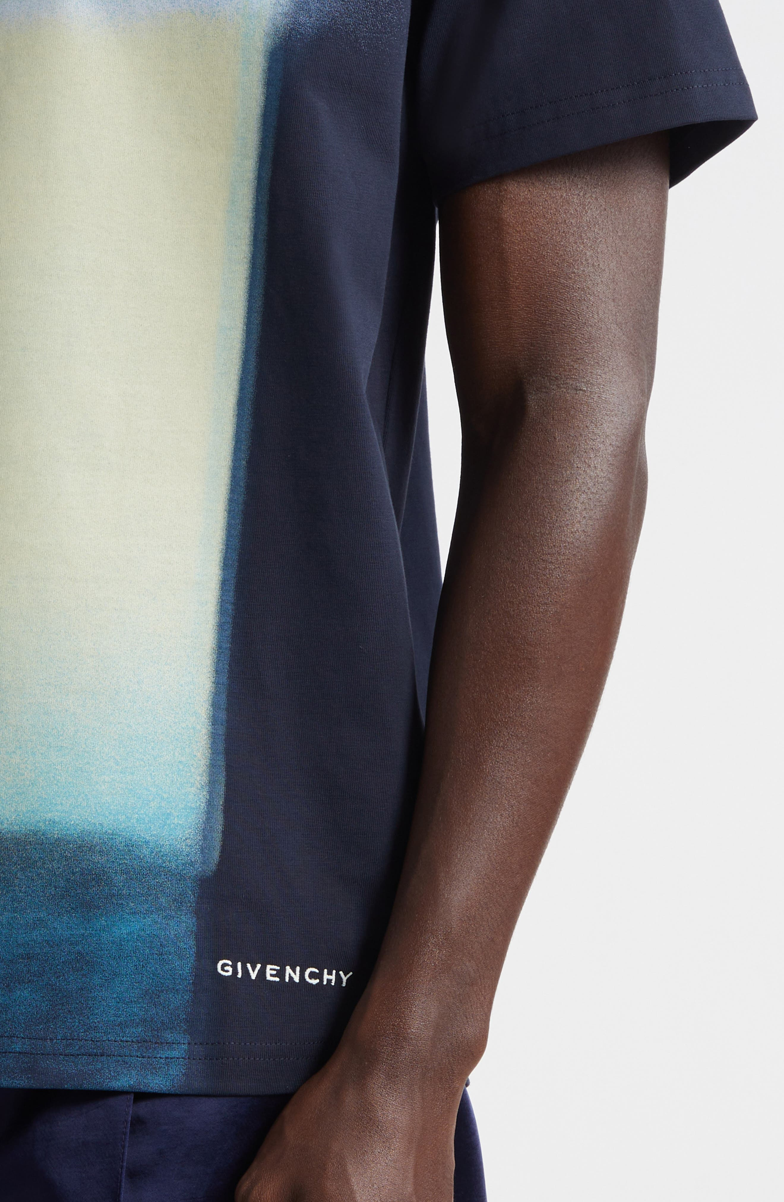 Givenchy Afternoon Light Print Regular Fit T-Shirt in Dark Navy at Nordstrom - 5
