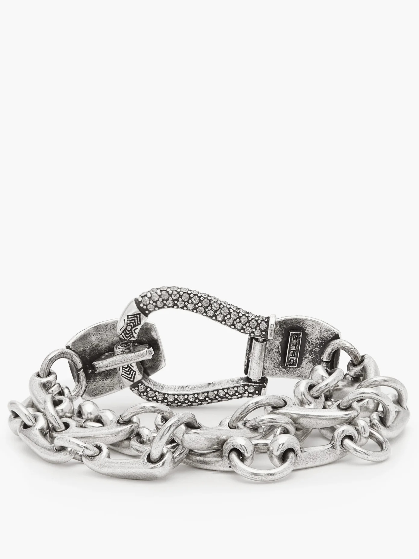 Crystal-embellished chain-link bracelet - 4