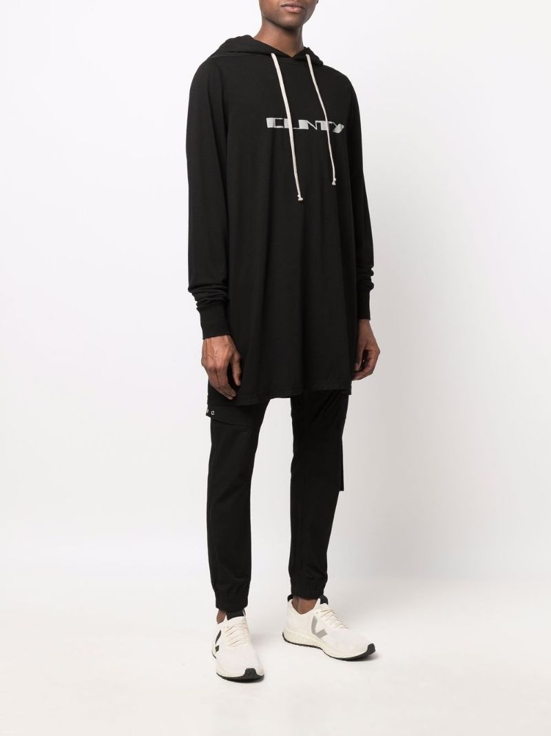 graphic-print organic cotton hoodie - 3