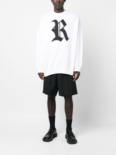 Raf Simons logo-print crew-neck sweatshirt outlook