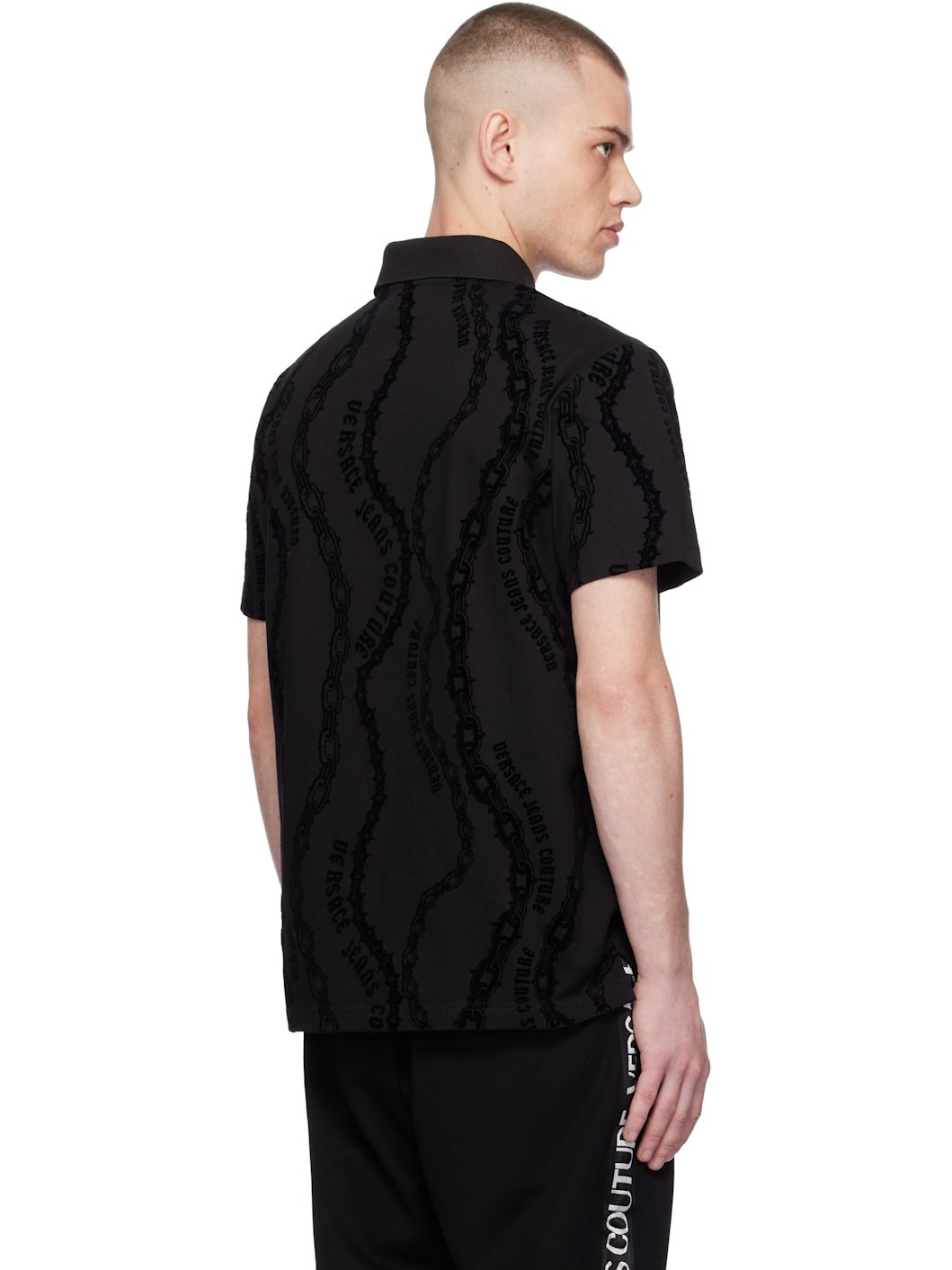 Black Chain Flock Polo - 3
