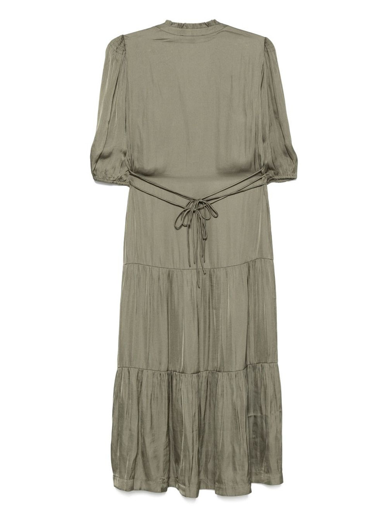 ba&sh Cleli puff-sleeve tiered dress outlook