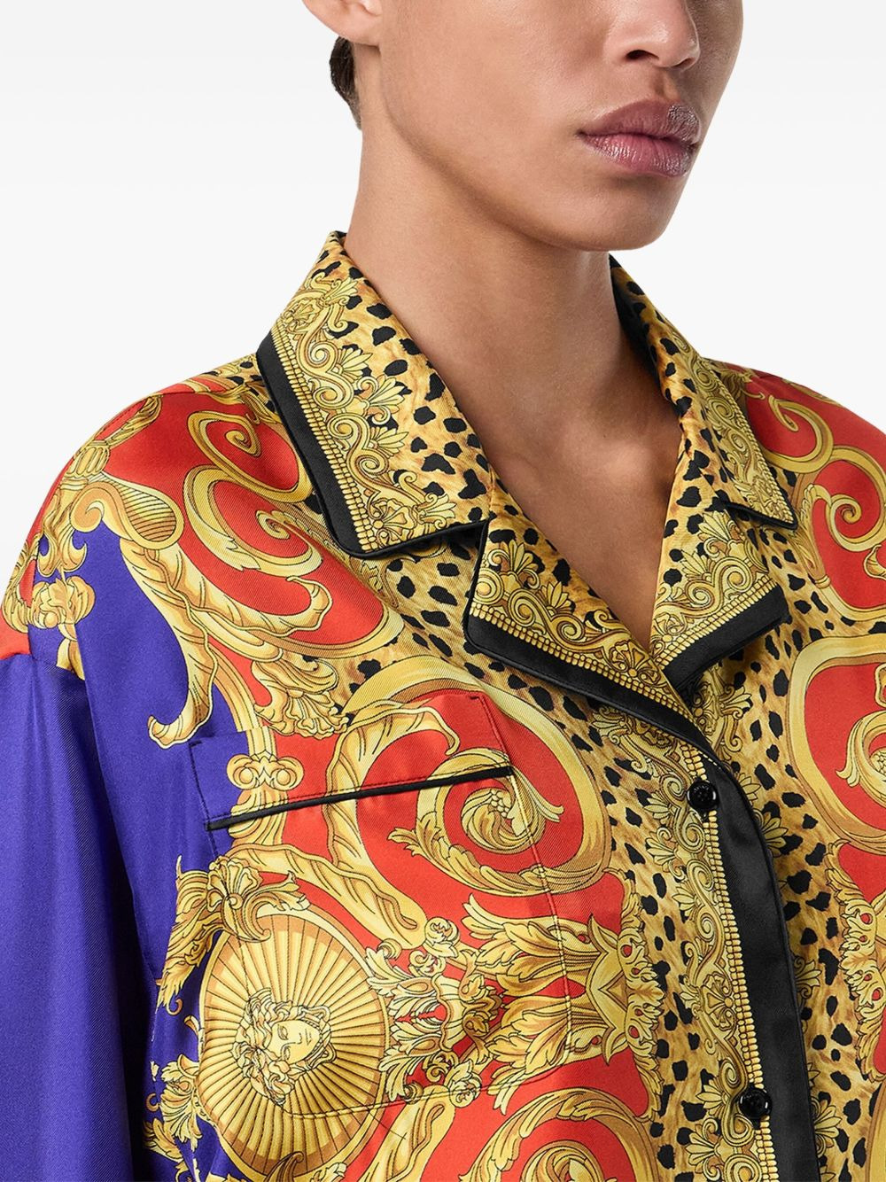 baroque-print shirt - 5