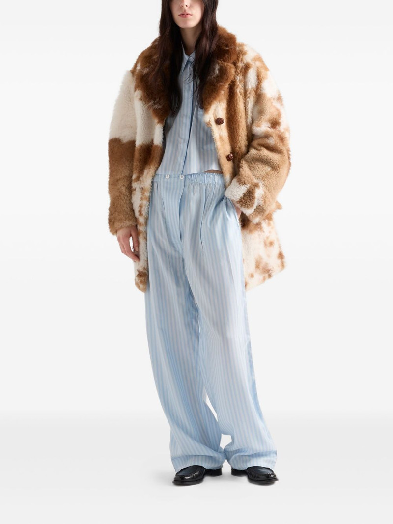 Prada striped patch-pocket shirt outlook